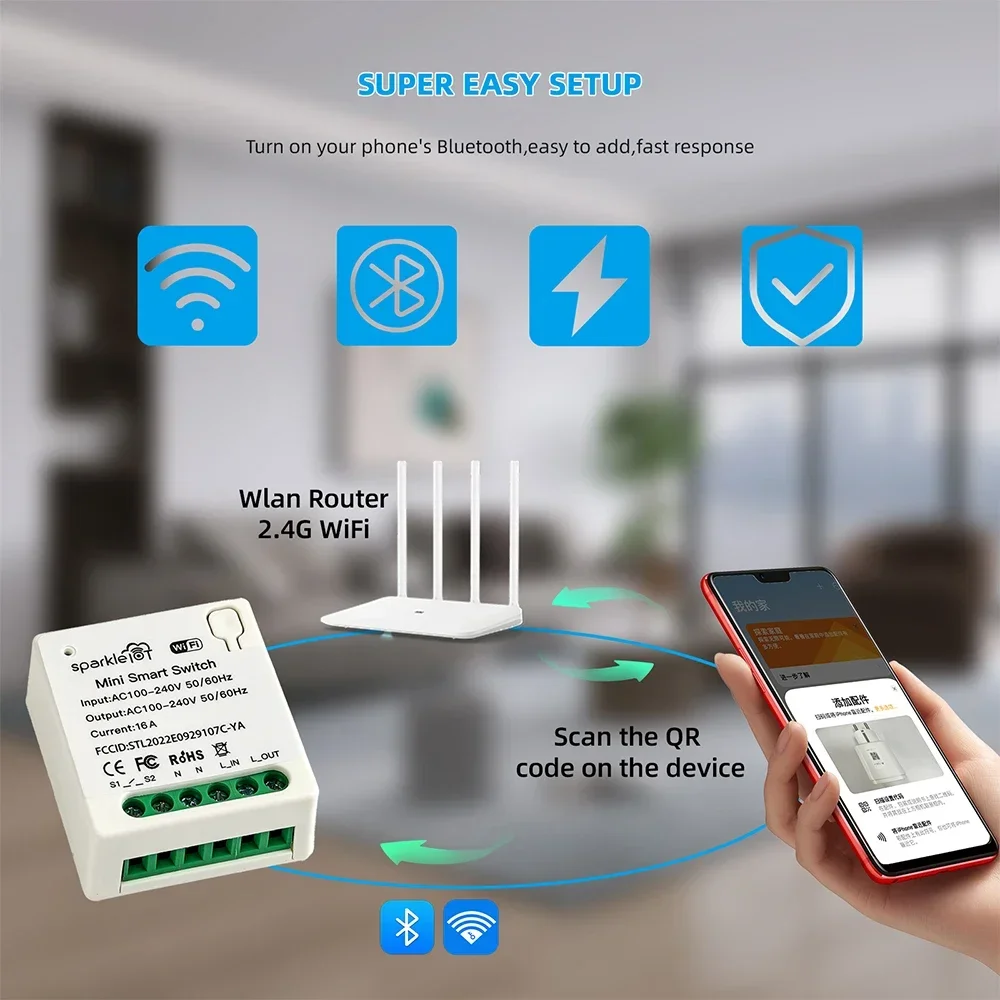 16A Matter WIFI مفتاح ذكي أتمت - مراجعة Home Automation Tutorial وسعره